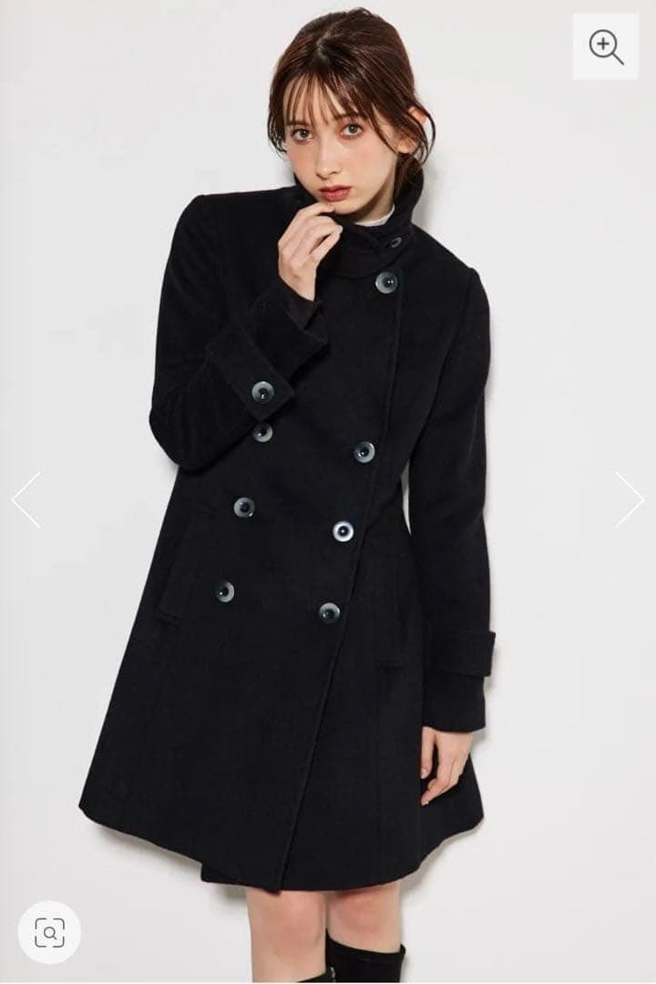 [美品] rienda MINI23シンデレララインコート Mサイズ