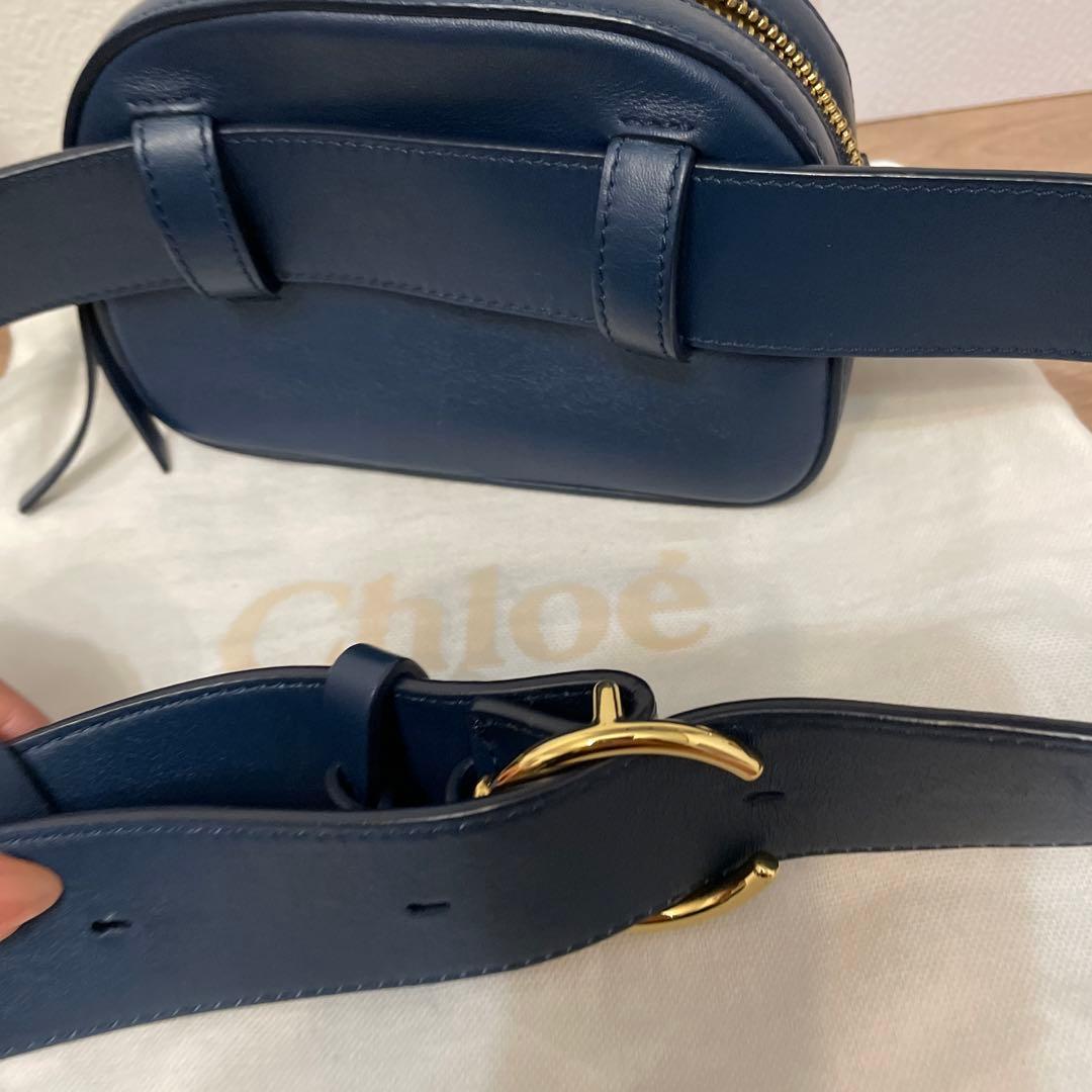 Chloé ネイビー ボディバッグ