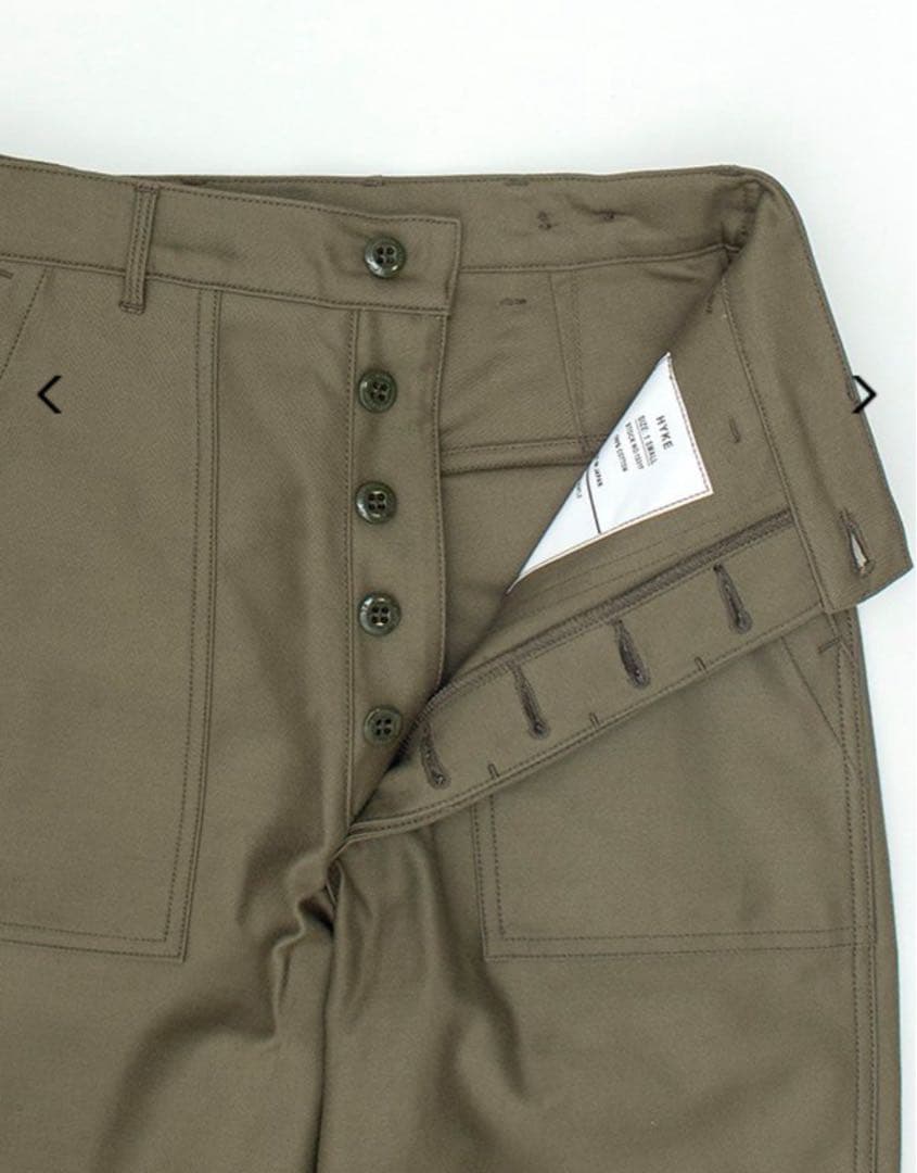 【週末値下げ】HYKE☆BACK SATIN BAKER PANTS ２