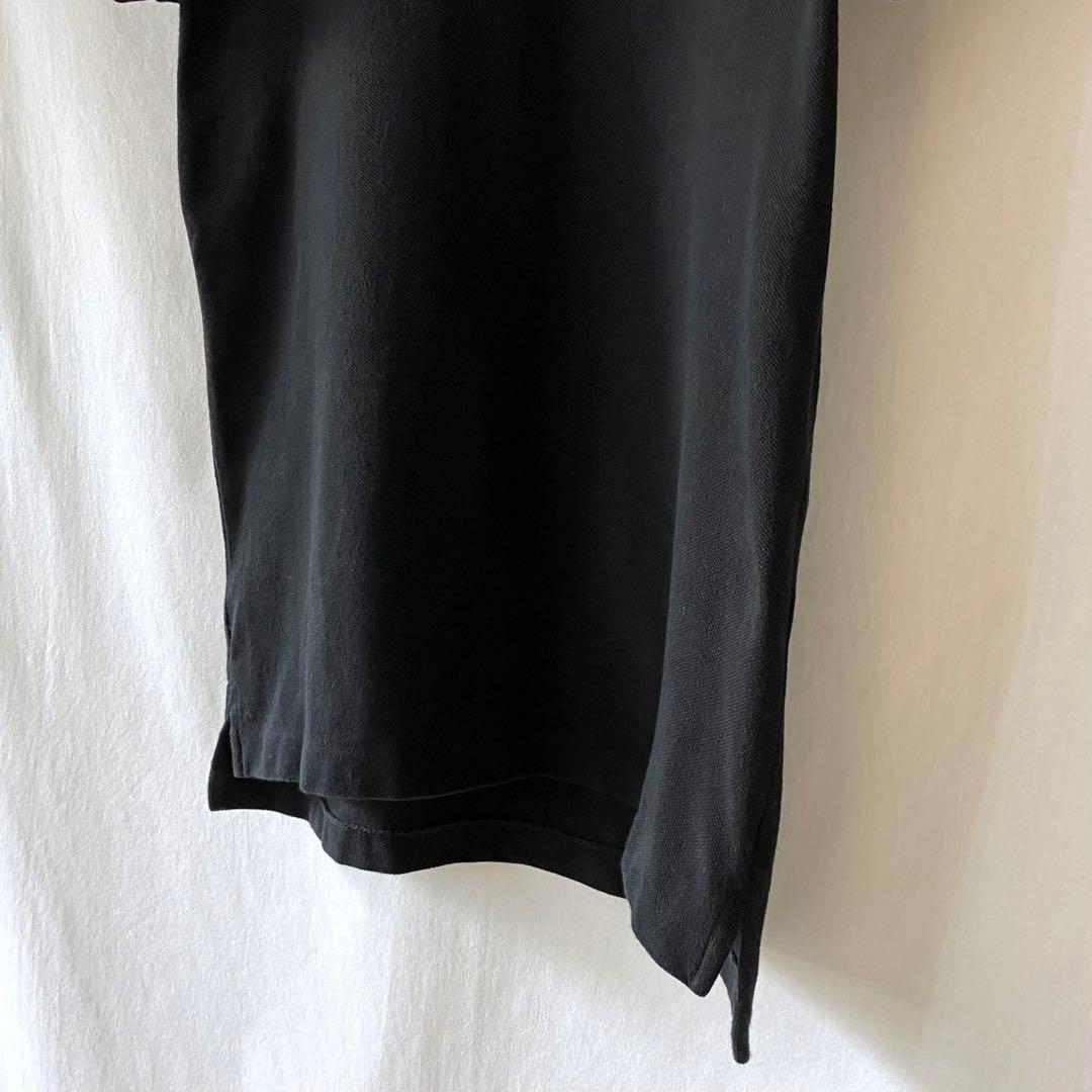 美品 ラルフローレン ポロシャツ 黒 スキニー L 鹿の子
