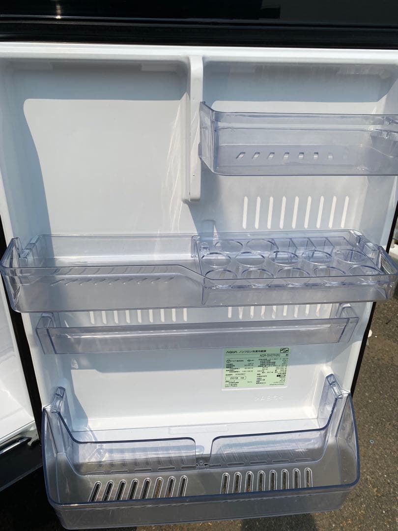 AQUA 冷蔵庫272L AQR-SV27H(K) 2019年製 除菌・清掃