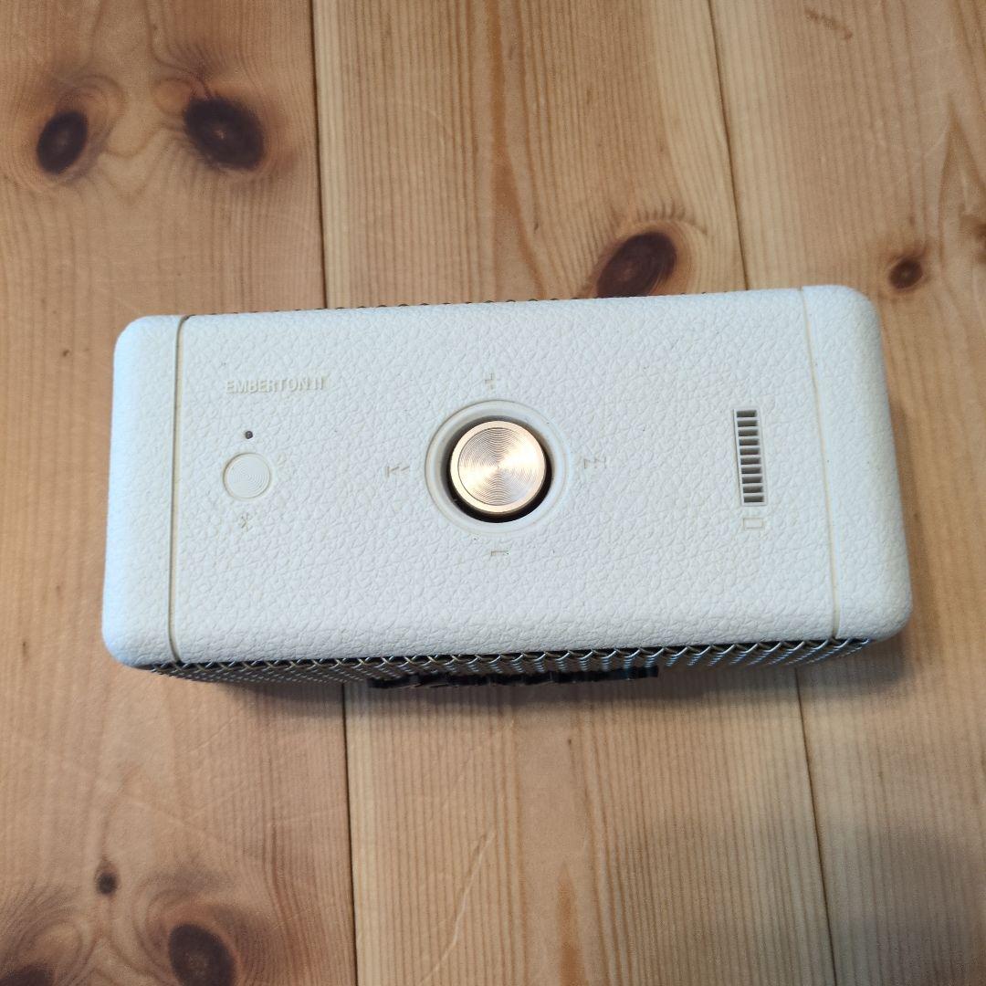 【美品】Marshall Emberton II ホワイト ワイヤレススピーカー