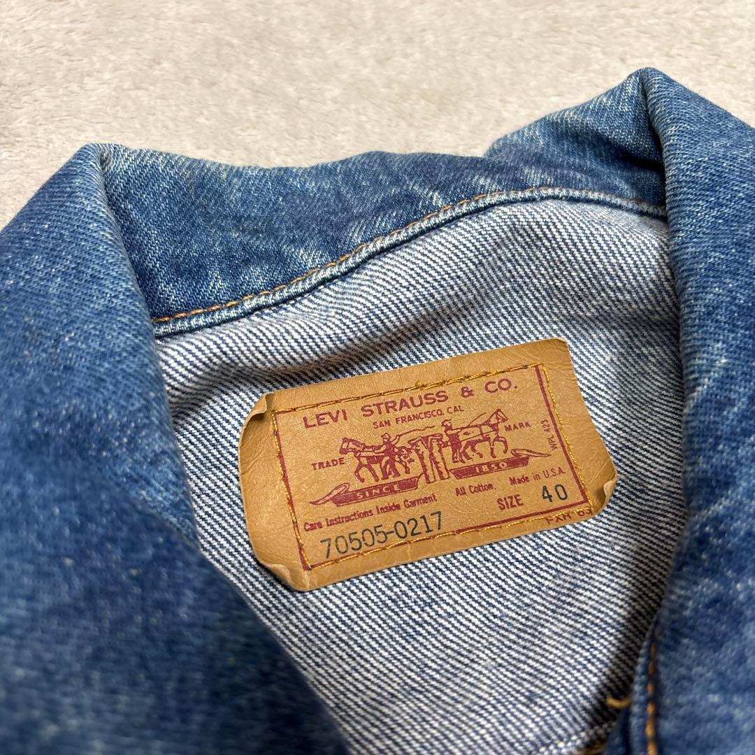美品✨95年10月製 リーバイス 70505 デニムジャケットUSA製 40