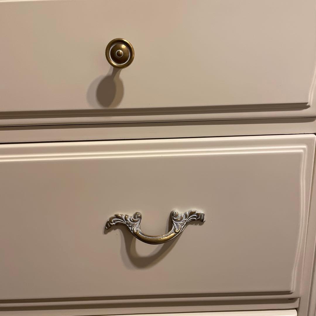 こ*マ様 洋服タンス・猫足ドローワー（幅80cm x 高さ　73cm x 奥行4