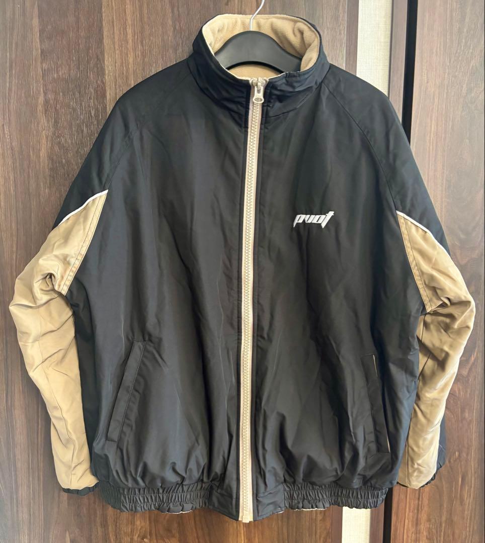 【XL】PVOT CREW STADIUM JACKET BLACK/BEIGE