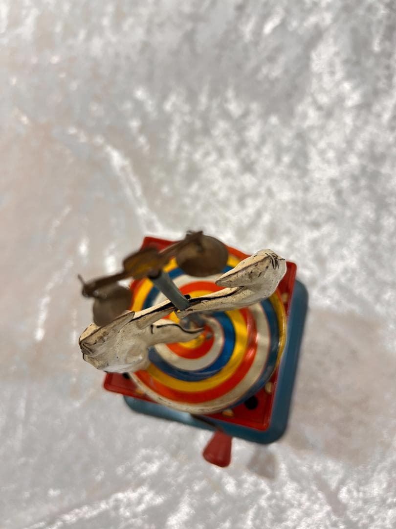 古いおもちゃ　細工物　ブリキのミュージックボックス