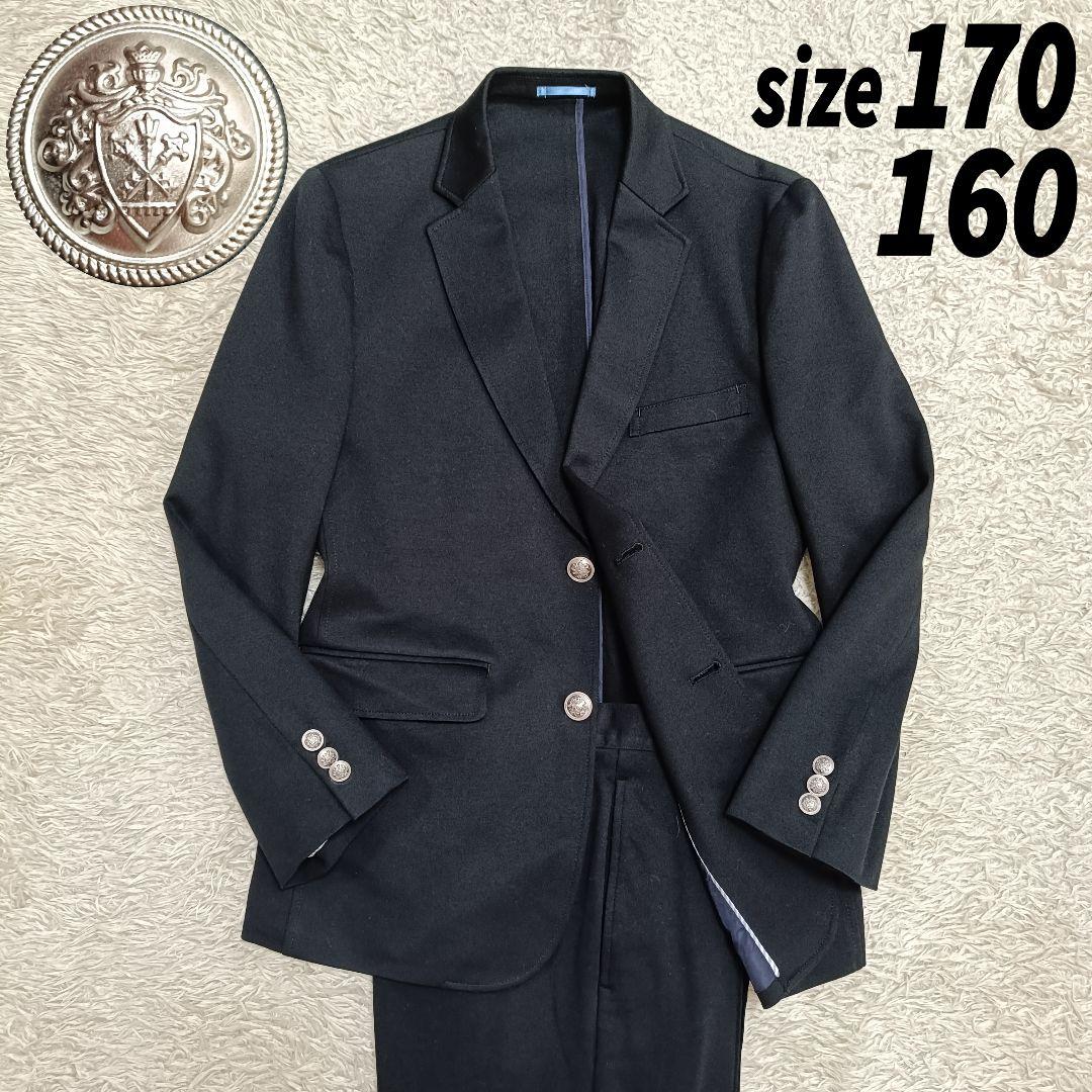 【美品】ジェイプレス フォーマル セットアップ スーツ 銀ボタン 170 160