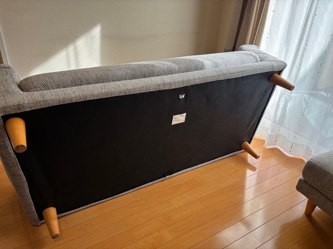 9*i様 ウニコ　ボアラムカバーリングソファ2.5シーター　グレー