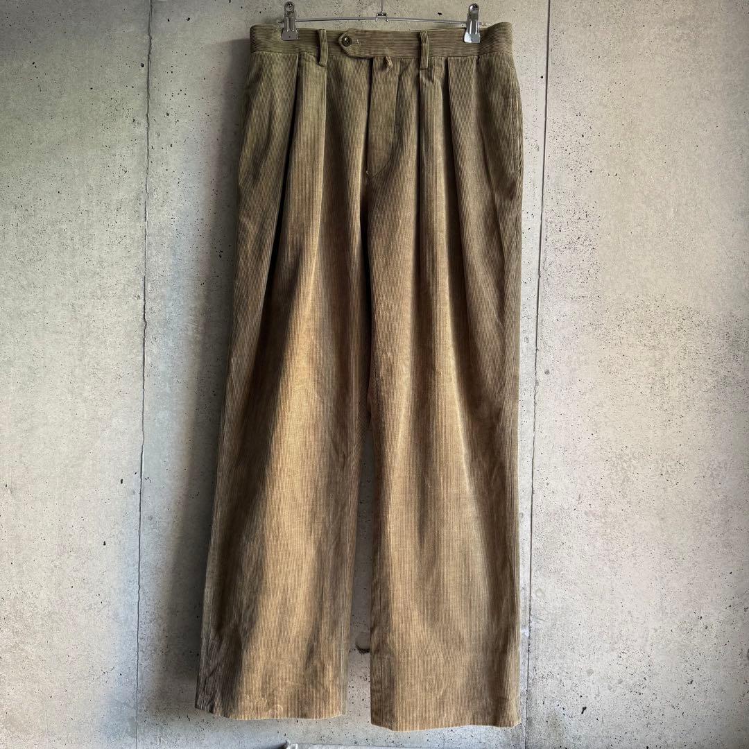 パンツ NEAT two tuck corduroy trousers