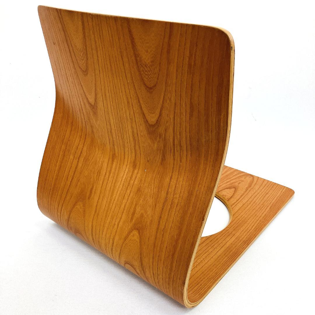 Tendo 天童木工 座椅子 2脚セット 藤森健次 曲げ木 ケヤキ板目 曲木④