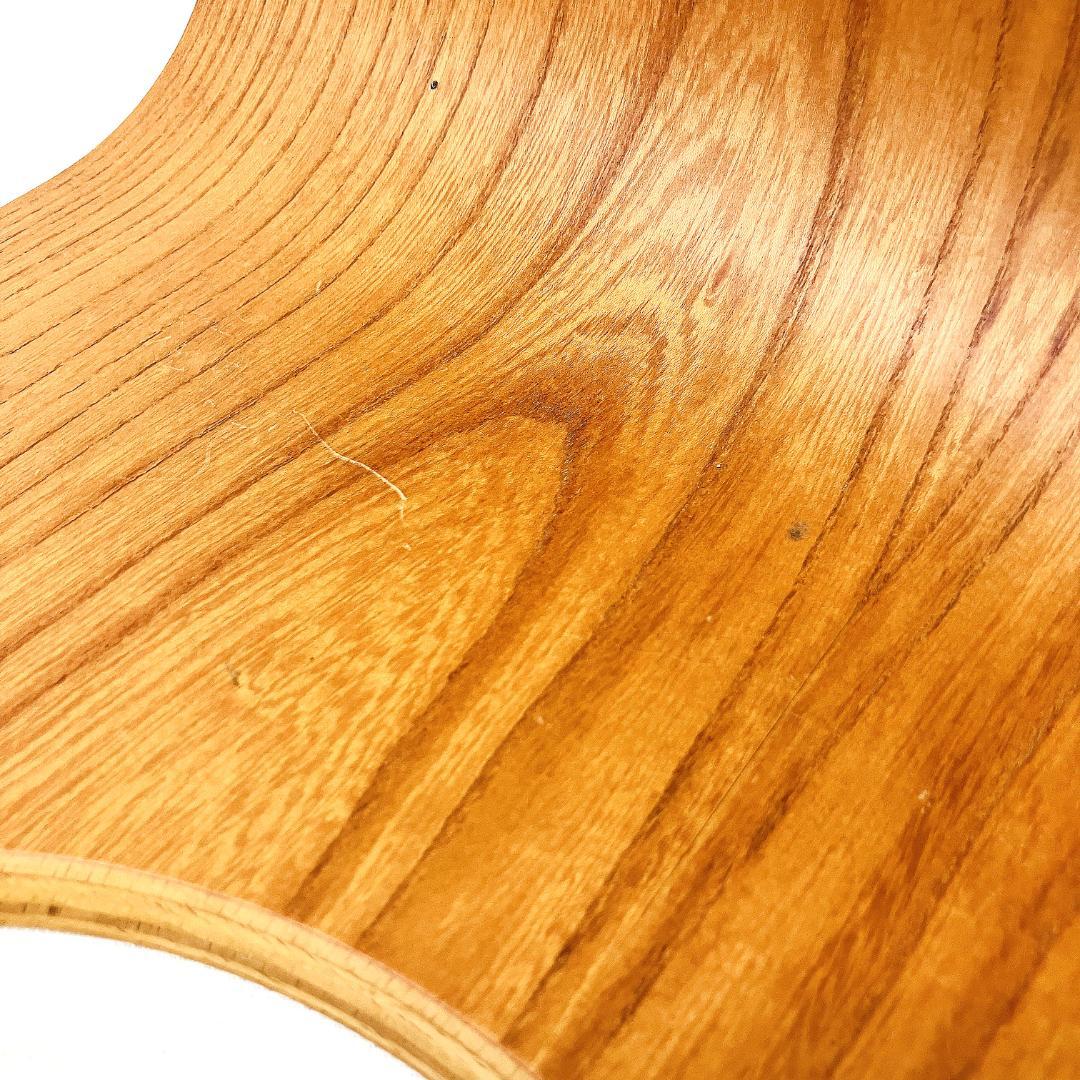 Tendo 天童木工 座椅子 2脚セット 藤森健次 曲げ木 ケヤキ板目 曲木④