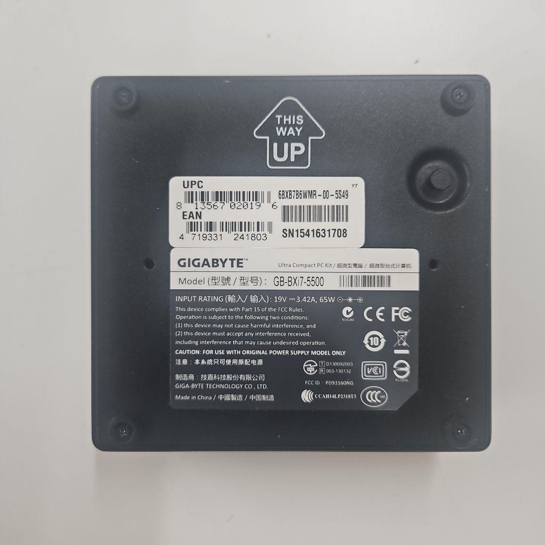 GIGABYTE ミニPC Intel Core i7 メモリ16G Win11