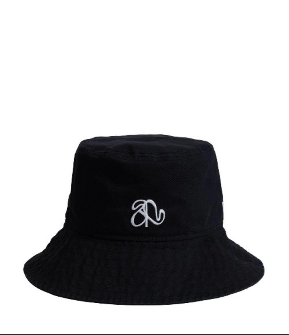 NEWERA×AMERI BASIC LOGO BUCKETHAT ブラック