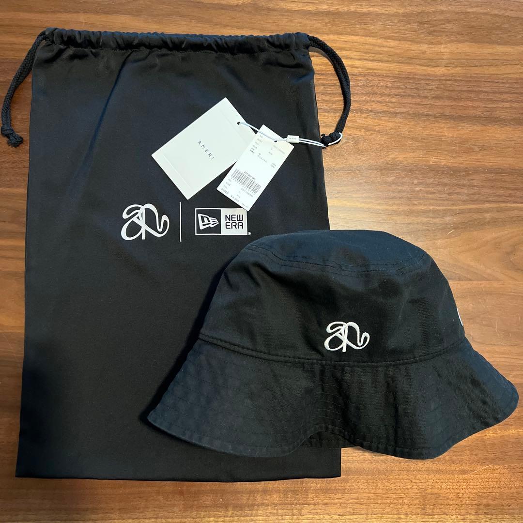 NEWERA×AMERI BASIC LOGO BUCKETHAT ブラック