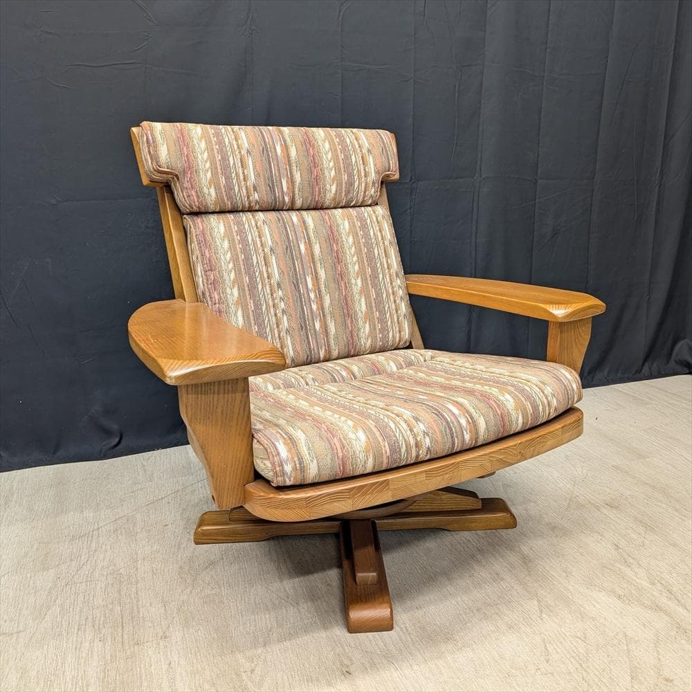 イーストウッド　回転式　アームチェア　一人掛け　シングルソファ　1P　チェア　B