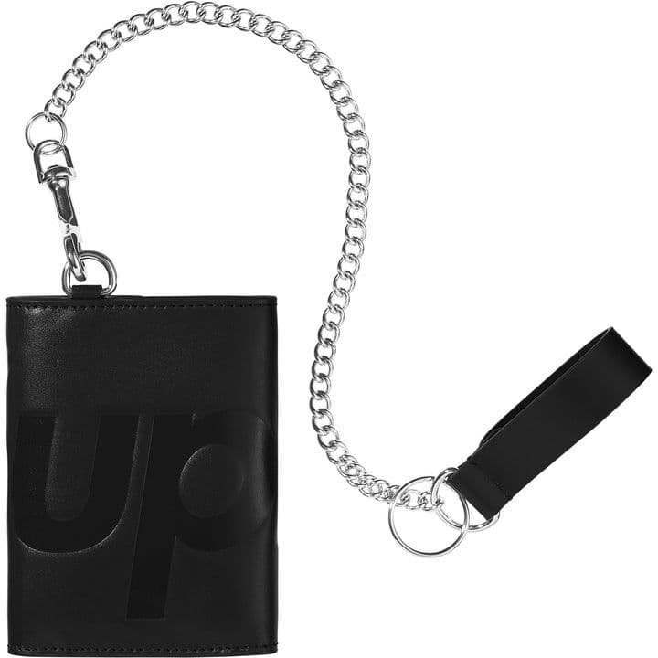 【新品未開封Supreme Leather Chain Wallet black
