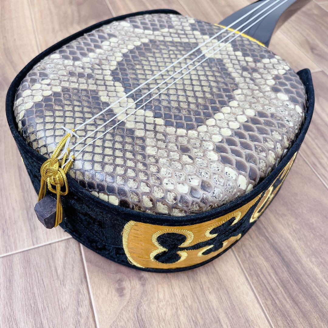 沖縄三線 沖縄 民謡 和楽器 三線 蛇皮