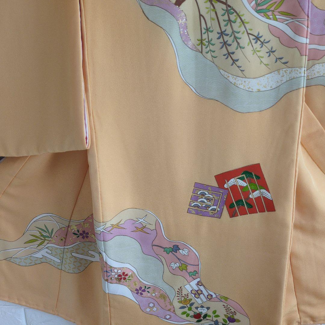 お宮参り　産着　七五三一つ身　正絹　珍しいクリーム色