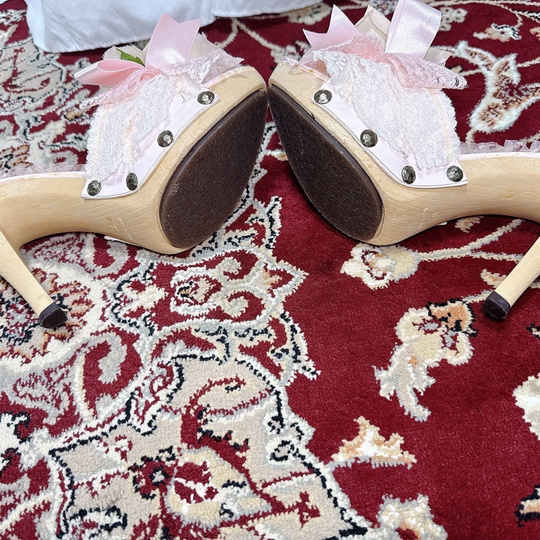 ジーザスディアマンテローズミュール、サンダル、ピンヒール