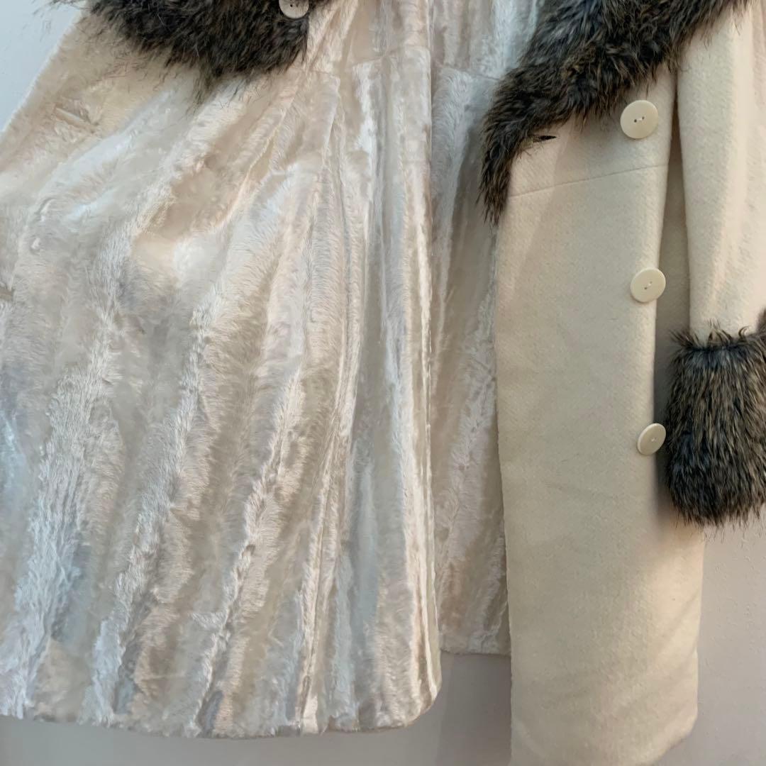 高級30万 YUKIE TSUGUEDA オーダーメイド エコファー　コート　L