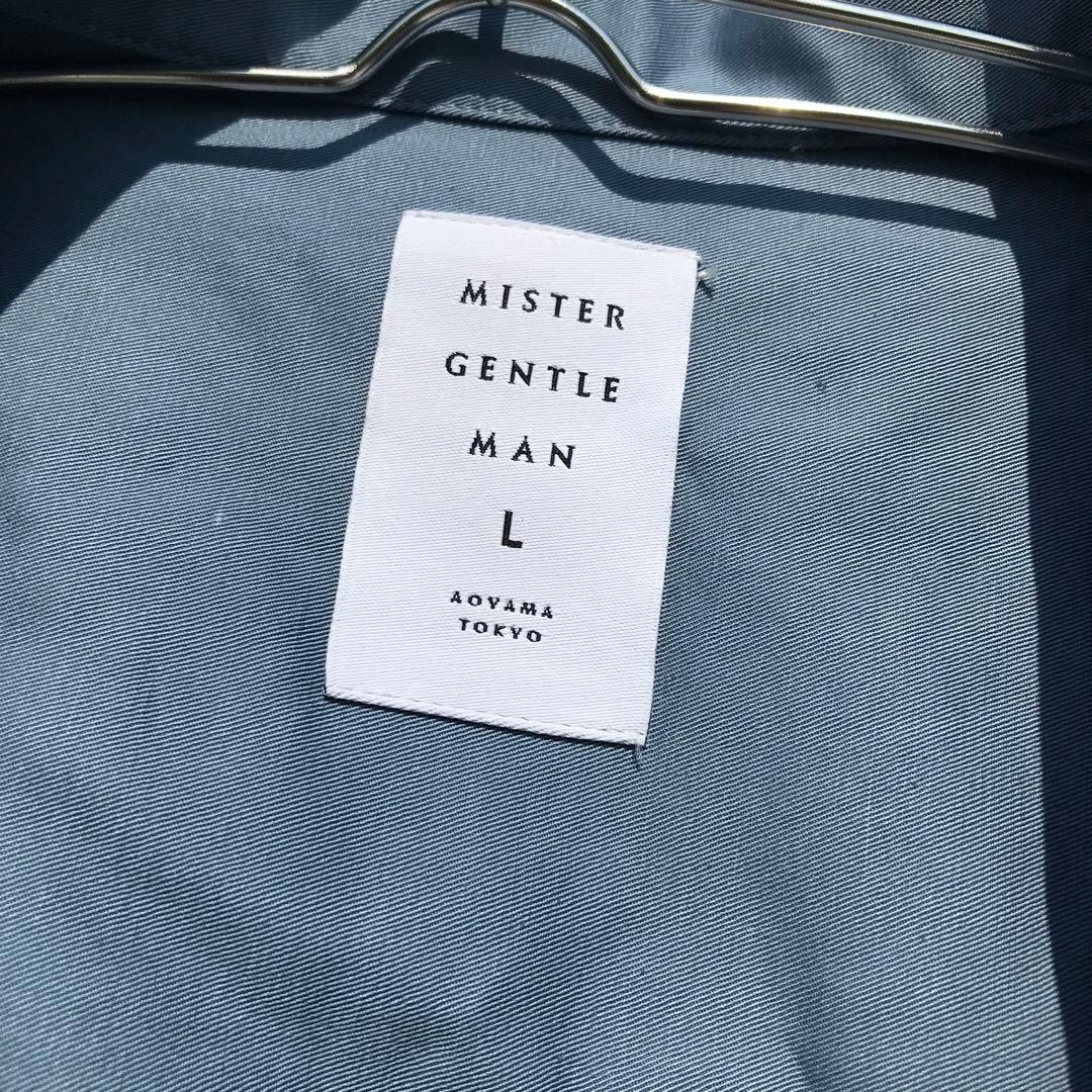 ミスタージェントルマン　オールインワン　つなぎ　L　ブルー　リネン