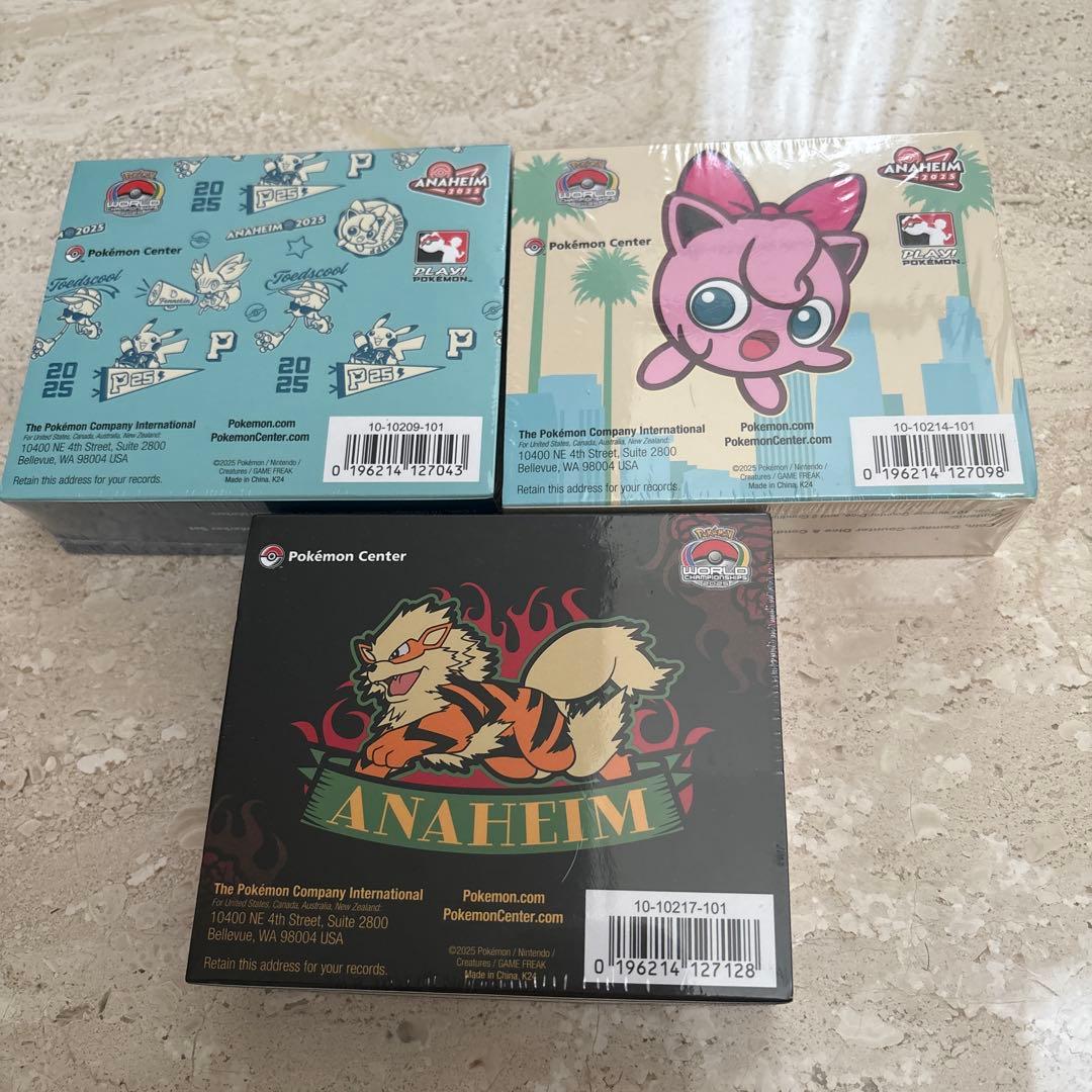 WCS2025 限定　ポケモンセンター　ダメカンダイス3種　アナハイム新品未開封