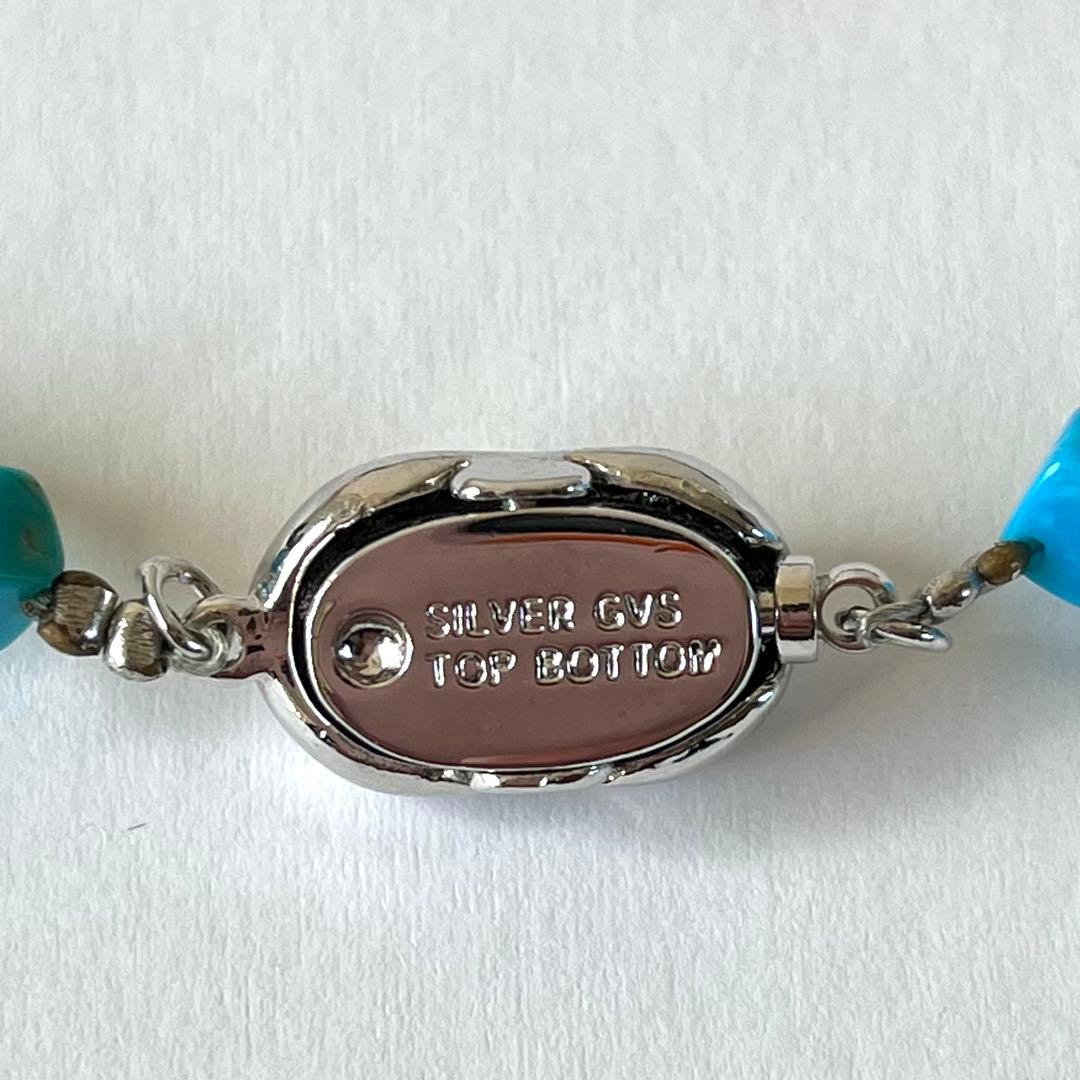 未使用級✨あこや真珠＆ターコイズ キューブカット ロングネックレス 2連可能