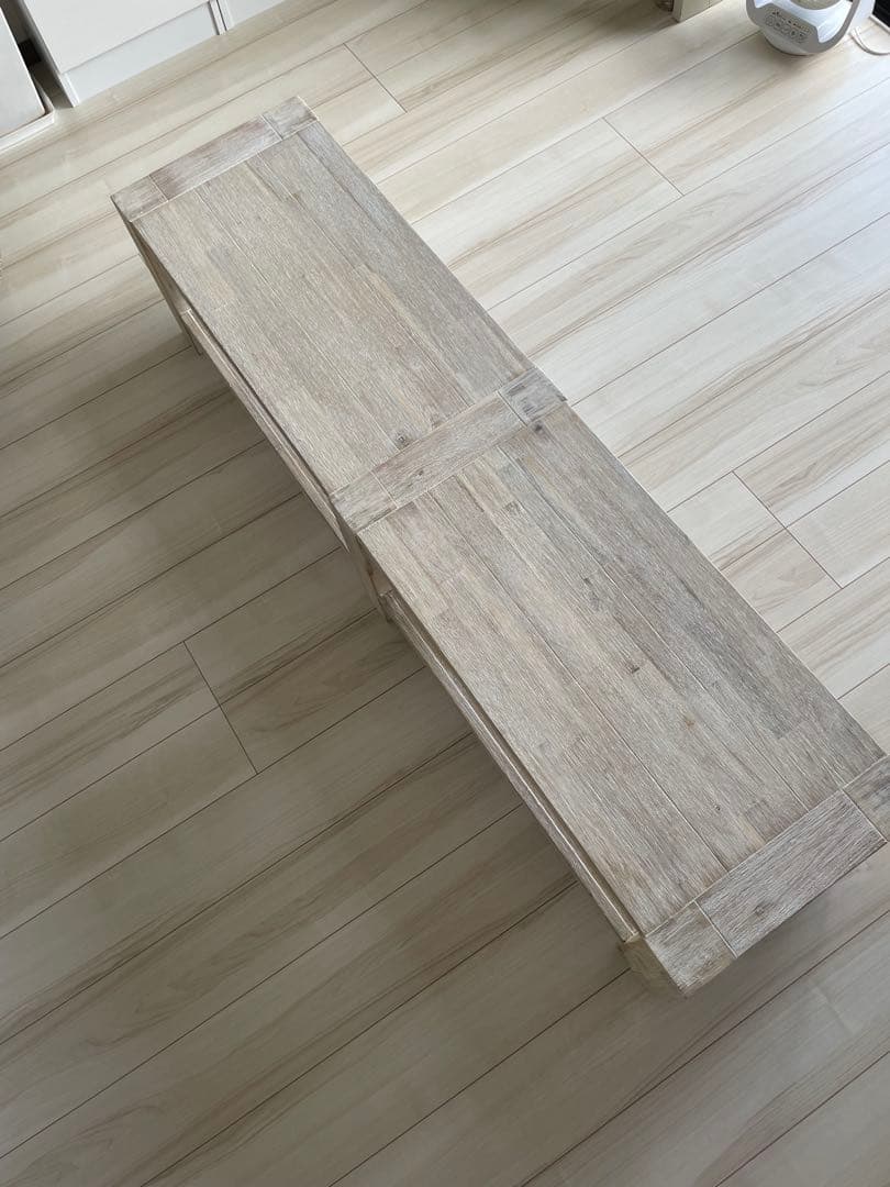 ウニコ MANOA マノア ローテーブル 幅1600m棚板付き