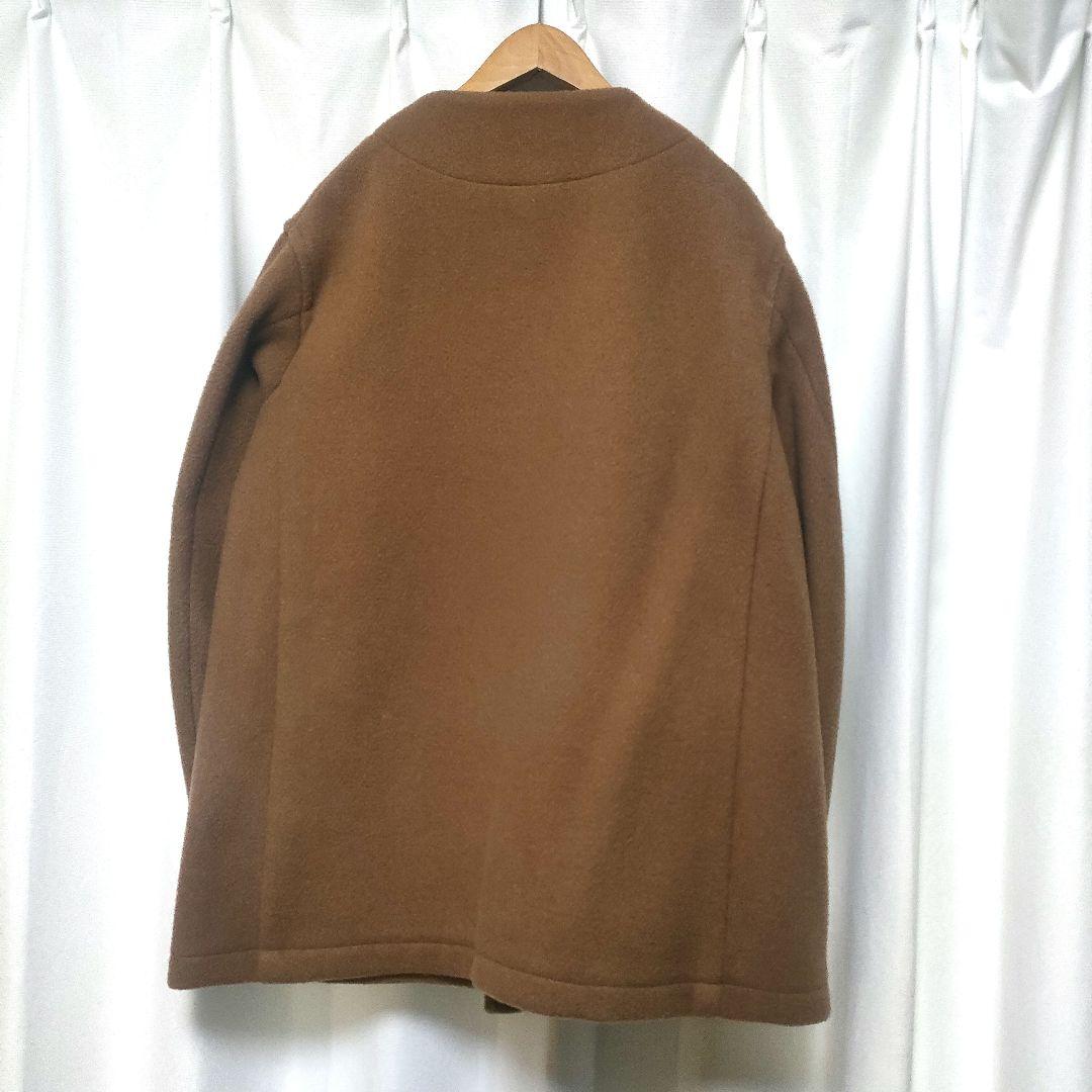 DANTON ダントン ウールモッサー ノーカラー ジャケット 42