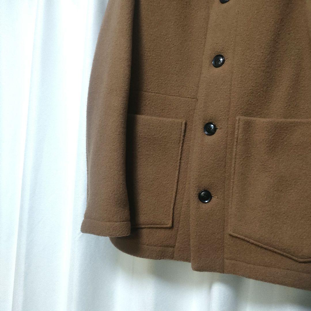 DANTON ダントン ウールモッサー ノーカラー ジャケット 42