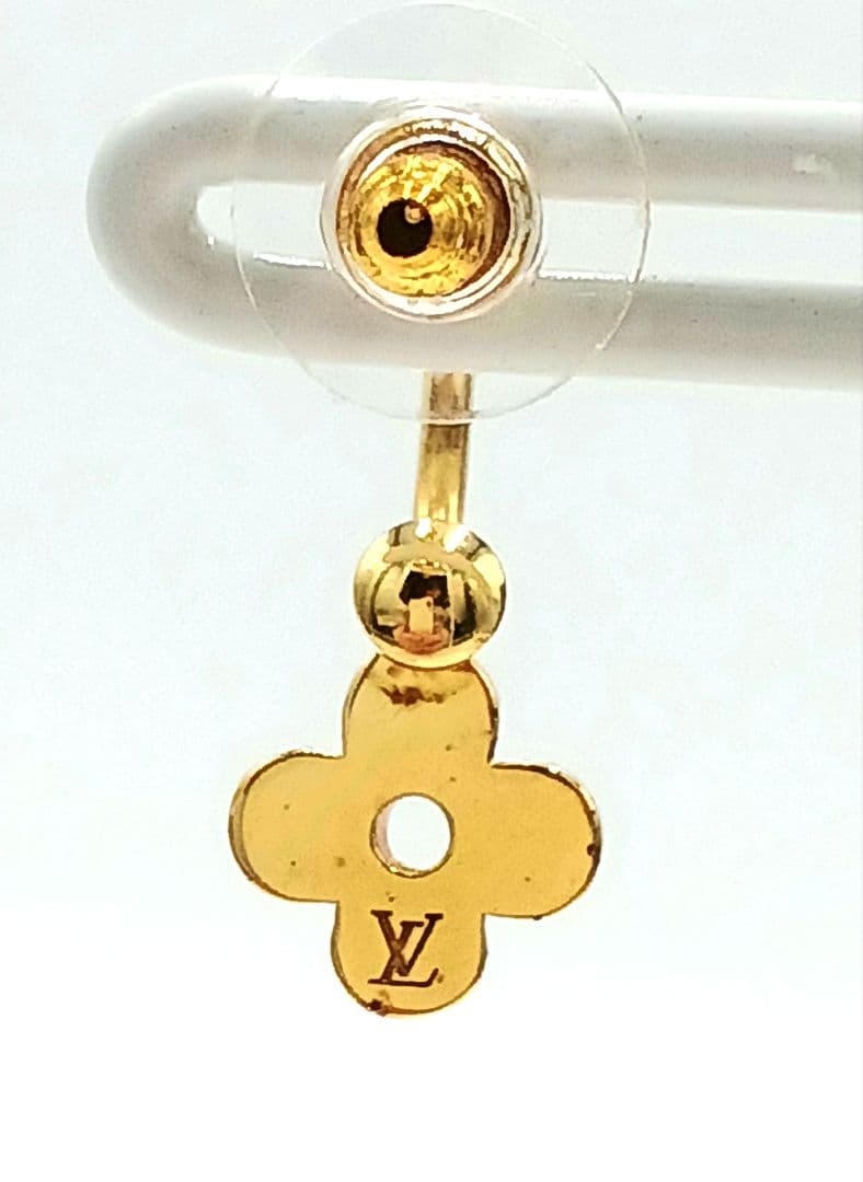ヴィトン LOUIS VUITTON ブルーミング ピアス(ゴールド/片耳)