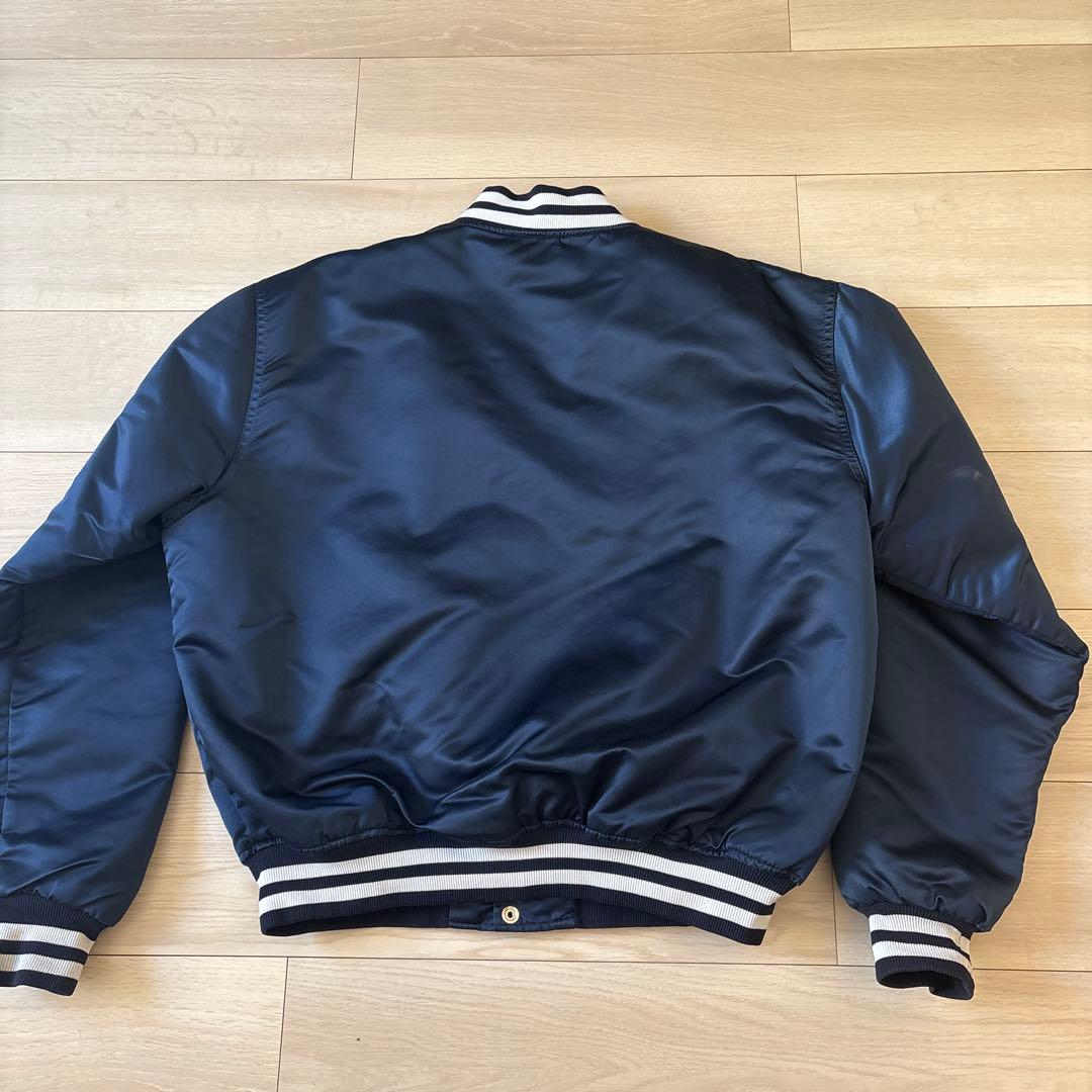 80s USA製　スターター　ニューヨークヤンキース　サテン　スタジャン