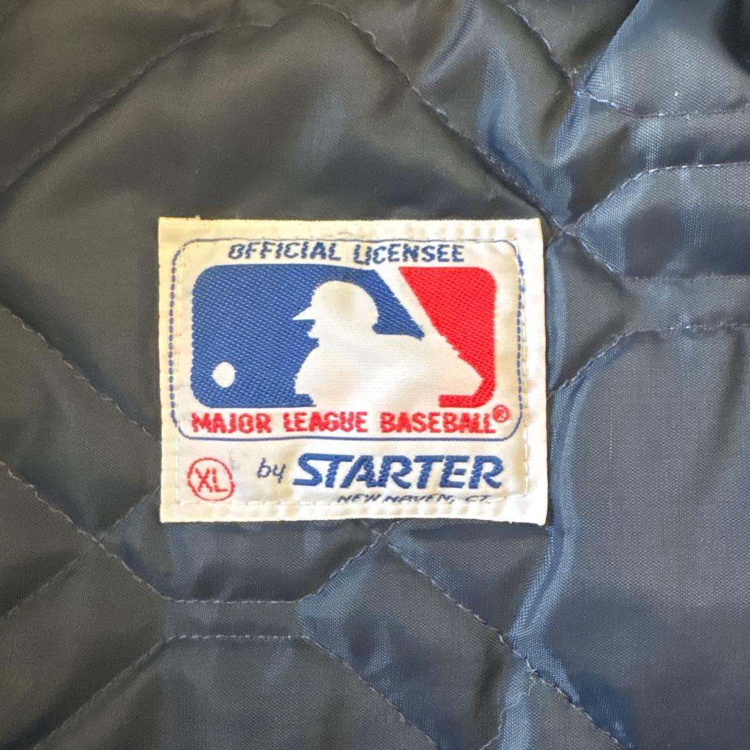 80s USA製　スターター　ニューヨークヤンキース　サテン　スタジャン