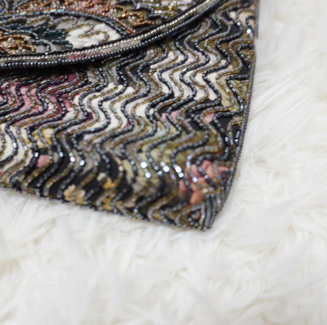 希少　LUMY　ルミーはしもと　ビーズバッグ　ショルダーバッグ　皇室御用達