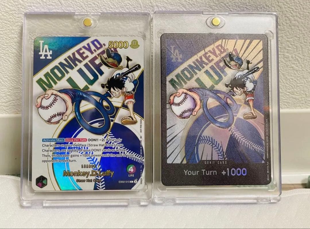 モンキー・D・ルフィ ドジャースプロモ 展示用 2種セット