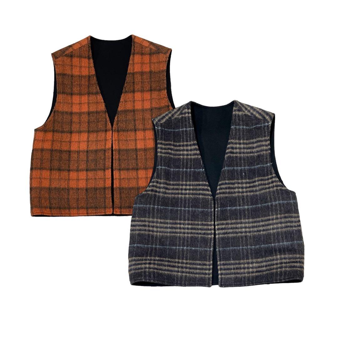 【完売品】AMBERGLEAM リバーシブルウールベスト