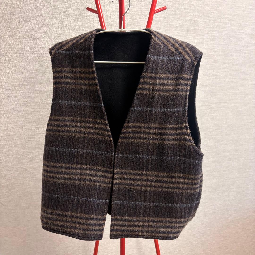 【完売品】AMBERGLEAM リバーシブルウールベスト