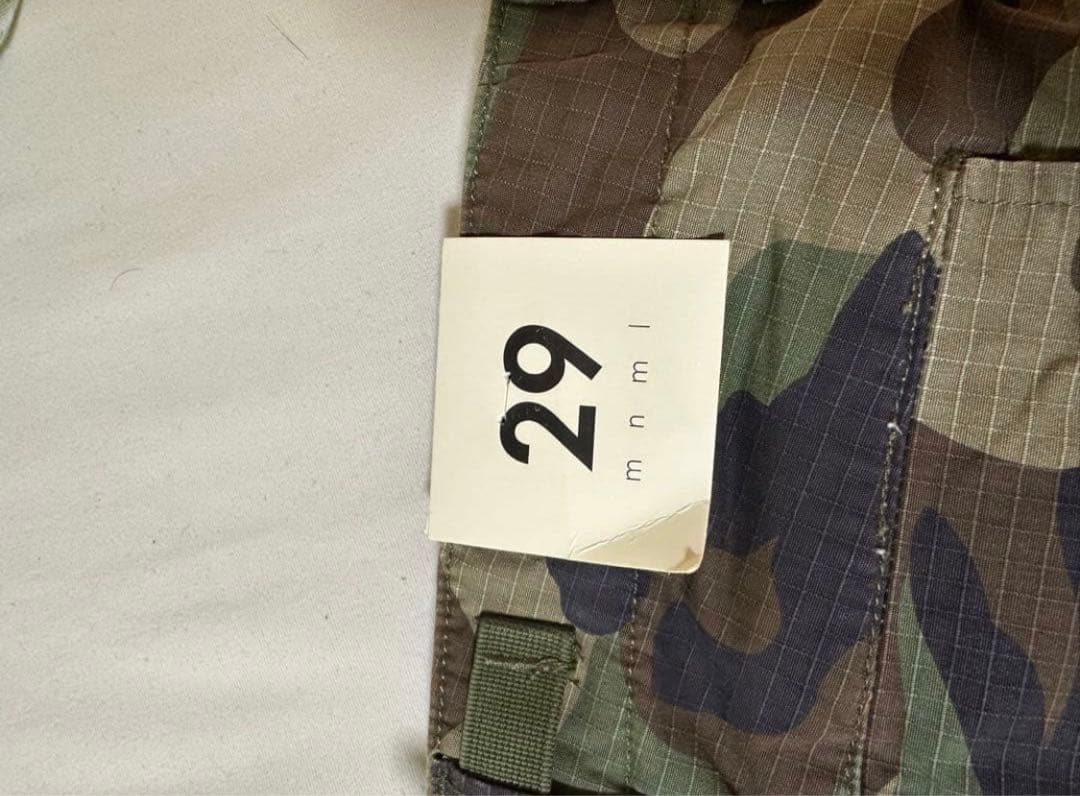 mnml 迷彩パンツ フレア 29インチ