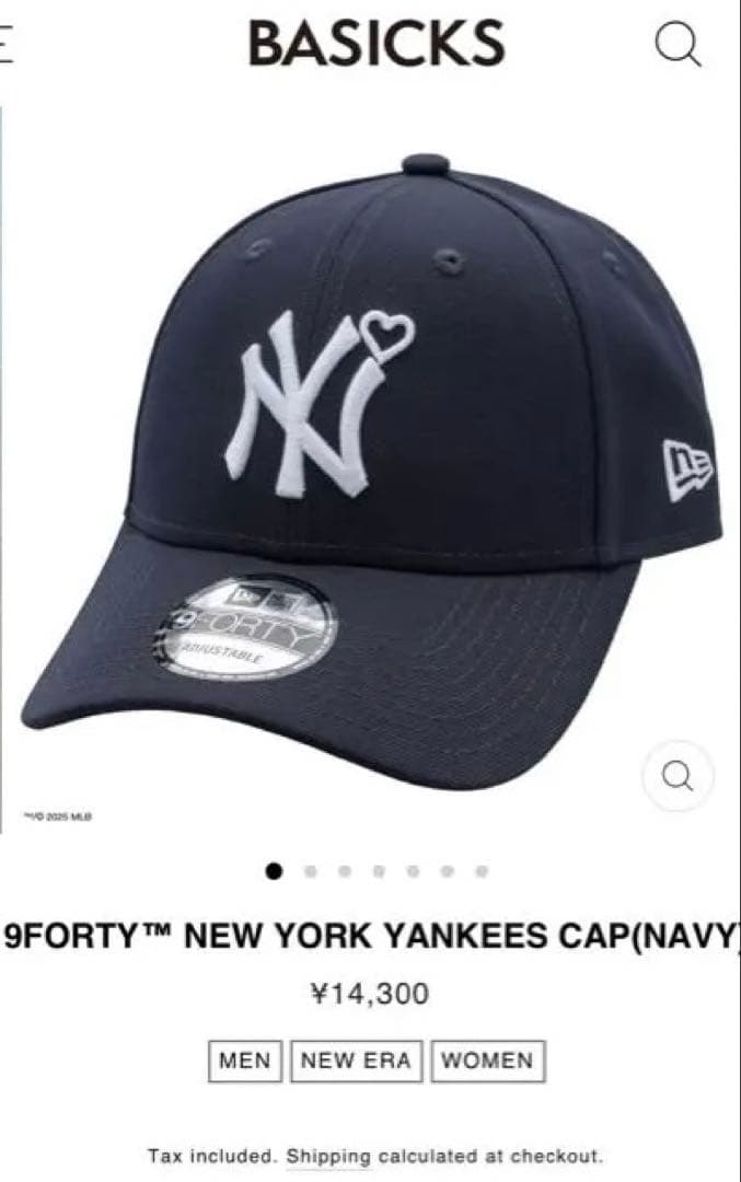 【新品】basicks×newera 9FORTY™ YANKEES CAP