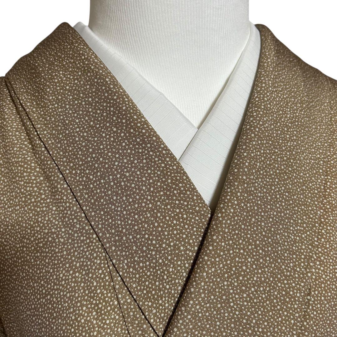 未使用近い　美品　袷　正絹　江戸小紋　大小霰　訪問着　フルセット