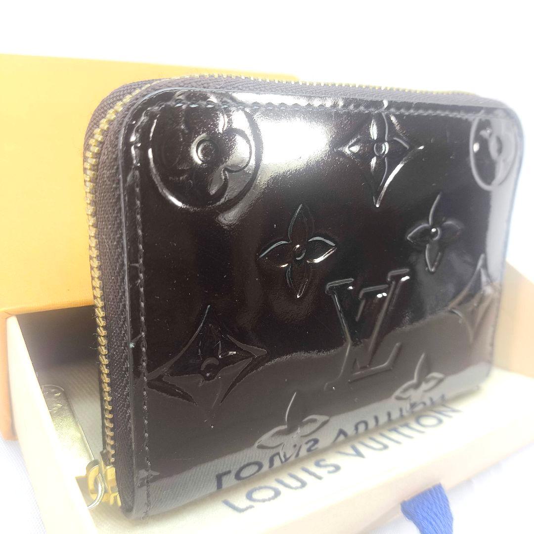 訳あり 美品 ルイヴィトン ヴェルニ ジッピーパース ボルドー