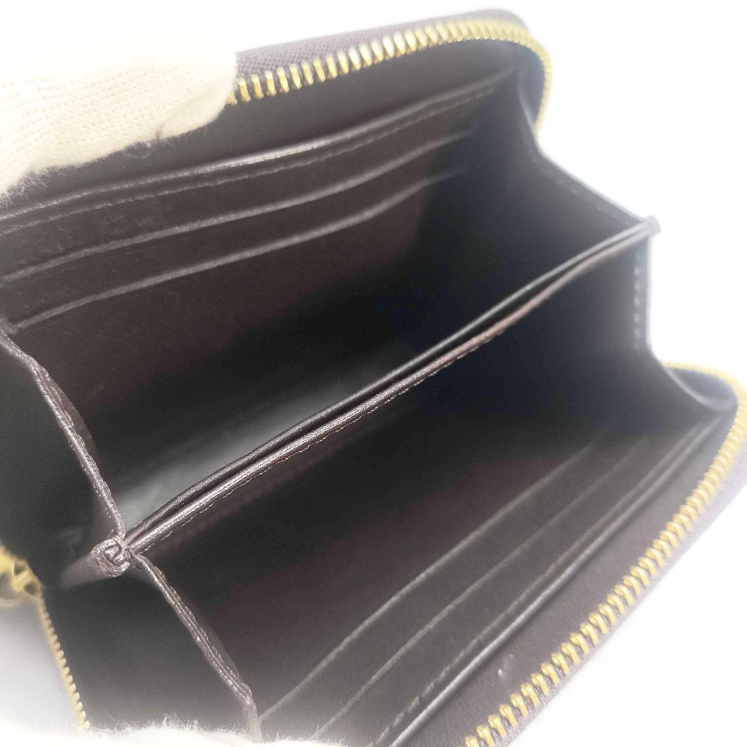 訳あり 美品 ルイヴィトン ヴェルニ ジッピーパース ボルドー