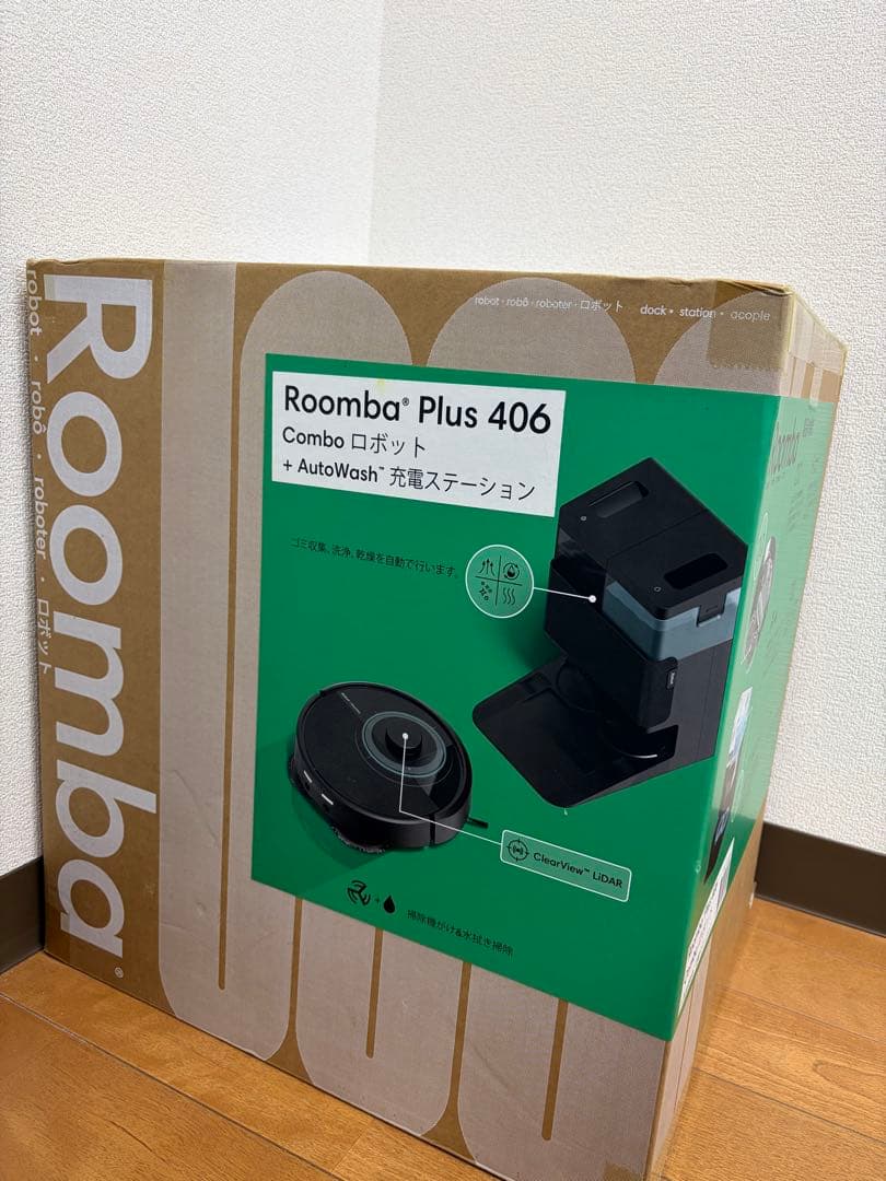 ルンバPlus 406 Comboロボット + AutoWash