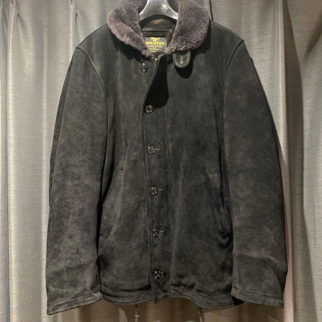 HOUSTON ヒューストン N1デッキジャケット　スエード レザー