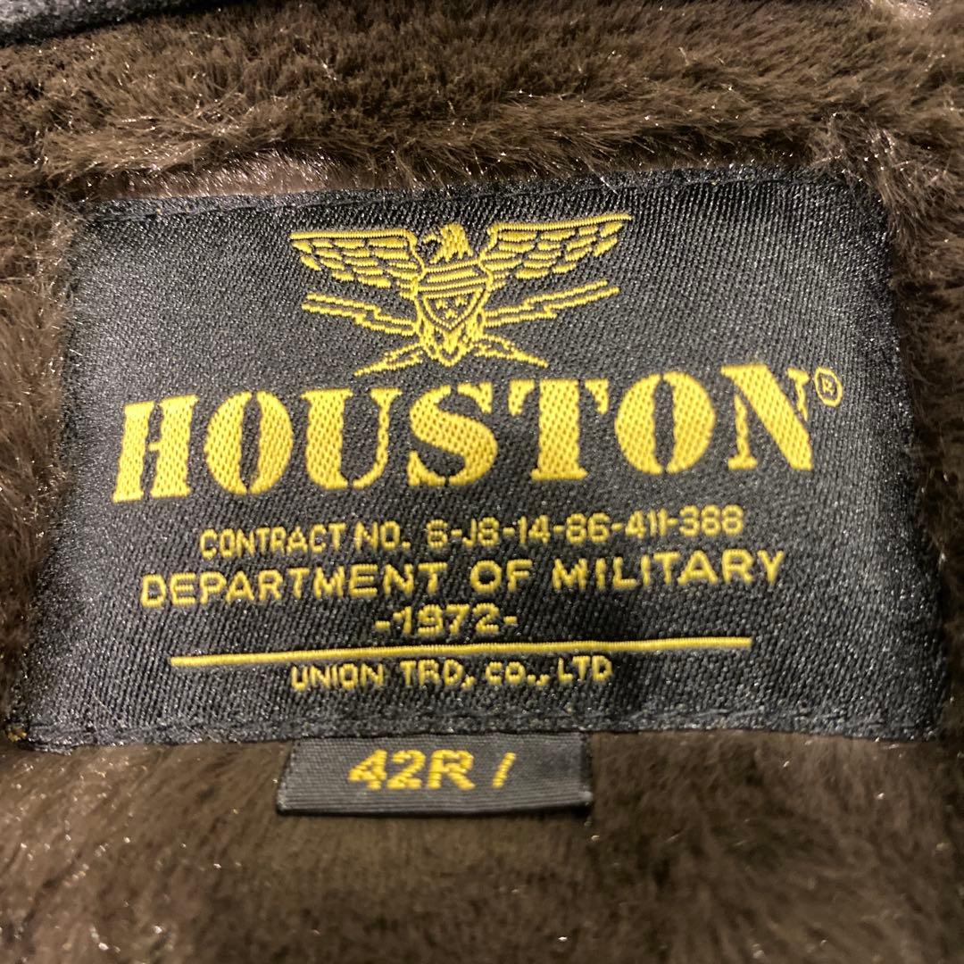 HOUSTON ヒューストン N1デッキジャケット　スエード レザー