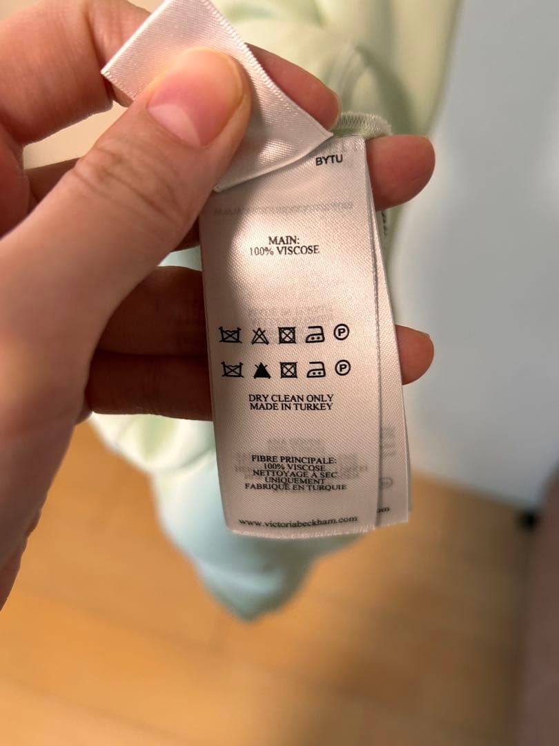 【ゆう】Victoria Beckham ミントグリーン ミディワンピース