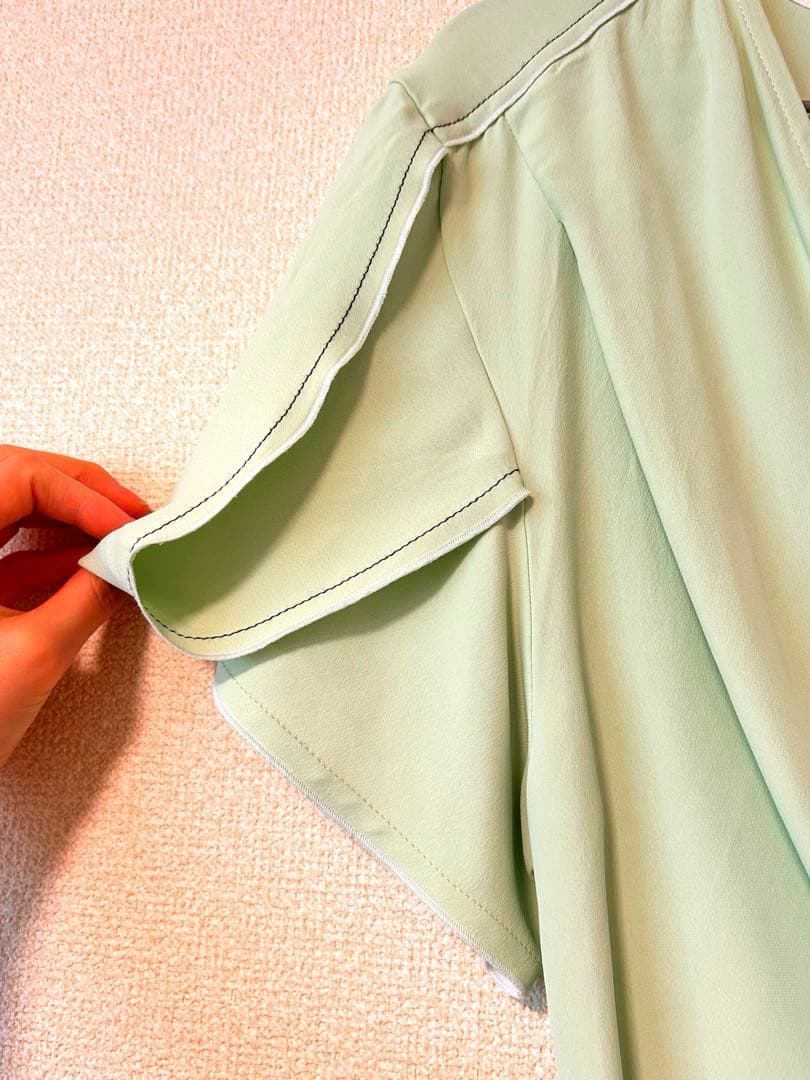 【ゆう】Victoria Beckham ミントグリーン ミディワンピース