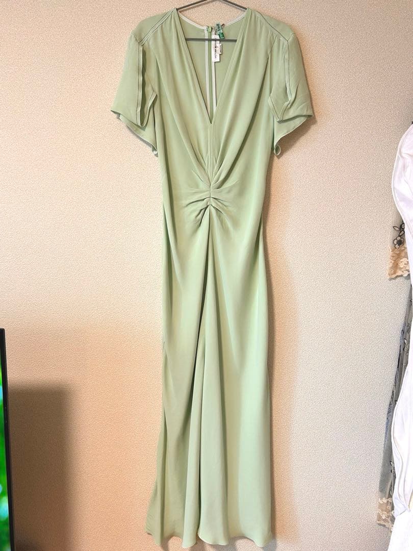 【ゆう】Victoria Beckham ミントグリーン ミディワンピース