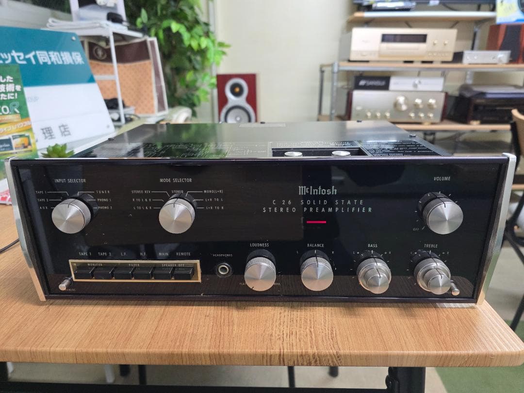McIntosh C26 ステレオプリアンプ 本体(ジャンク)