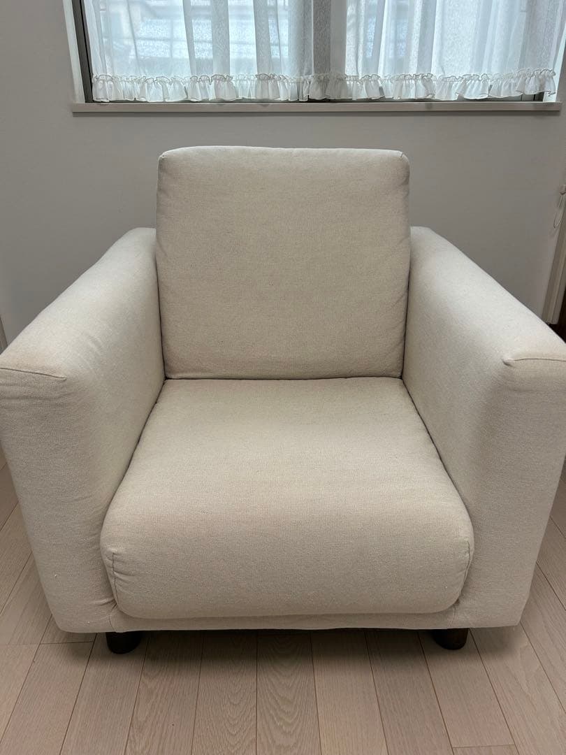 無印良品 MUJI ソファ本体 １シーター ウレタン ポケットコイル + カバー